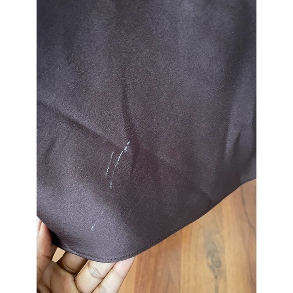 Xscape Brown Spaghetti Strap Gown Dress with Beading Lace Detail • Size 4P 🗣 - Picture 5 of 5